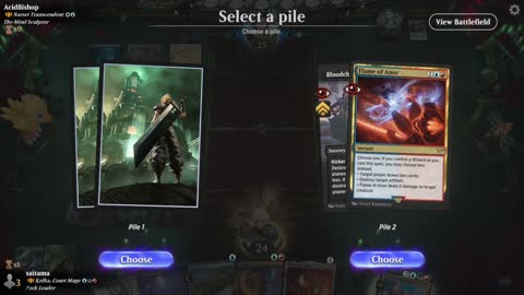 Watch MTG Arena Video Replay - Kefka, Court Mage // Kefka, Ruler of Ruin by saitama VS Narset Transcendent by AcidBishop - Historic Brawl