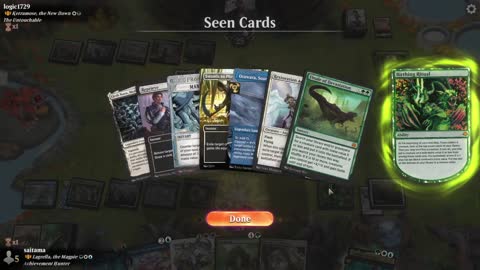 Watch MTG Arena Video Replay - Lagrella, the Magpie by saitama VS Ketramose, the New Dawn by logic1729 - Historic Brawl