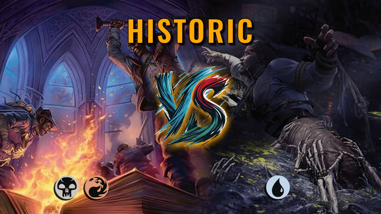 Watch MTG Arena Historic Video - Rakdos Midrange by CunicoliGoblin VS Mono Blue Aggro by pittet - 923bd5