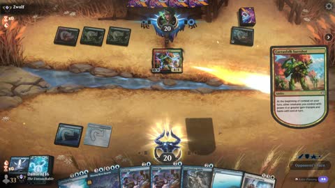 Watch MTG Arena Video Replay - Azorius Midrange by DamienF16 VS Gruul Midrange by Zwolf - Standard Traditional Ranked