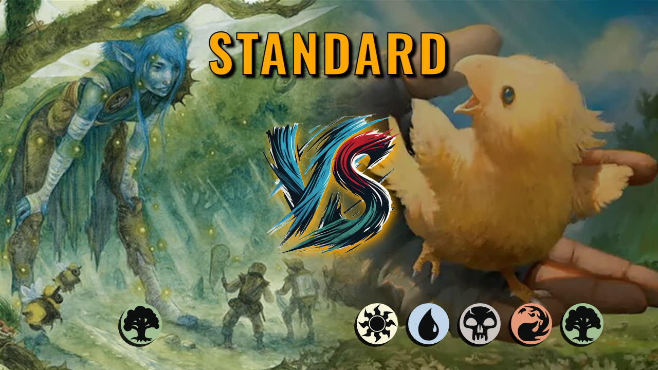 Watch MTG Arena Standard Video - Mono Green Aggro by utku VS 5 Color Aggro by WizardRhett - cf356e