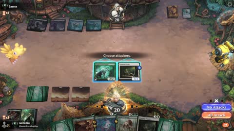 Watch MTG Arena Video Replay - Naya Midrange by saitama VS Sultai Midrange by James - Premier Draft