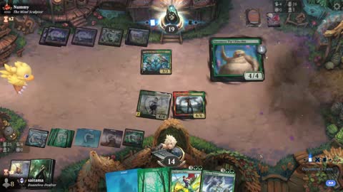 Watch MTG Arena Video Replay - Bant Midrange by saitama VS Golgari Midrange by Nummy - Premier Draft