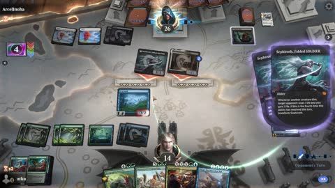 Watch MTG Arena Video Replay - Simic Midrange by utku VS Orzhov Midrange by ArcelInoha - Standard Play