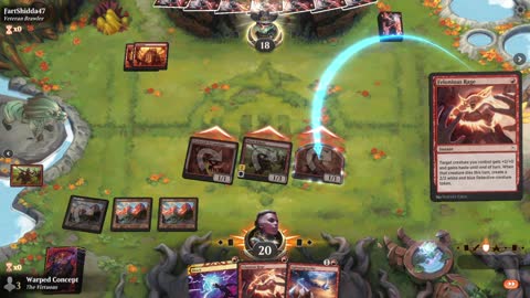 Watch MTG Arena Video Replay - Mono Red Aggro by Warped Concept VS Mono Red Midrange by FartShidda47 - MWM Standard Pauper