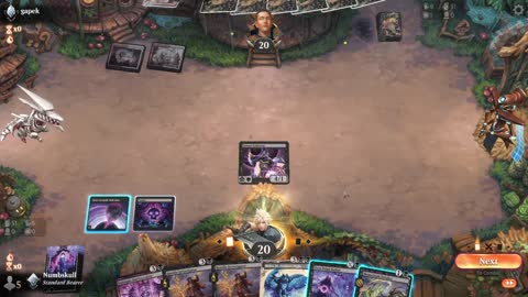 Watch MTG Arena Video Replay - Mono Black Midrange by Numbskull VS Boros Midrange by gapek - Traditional Standard Ranked