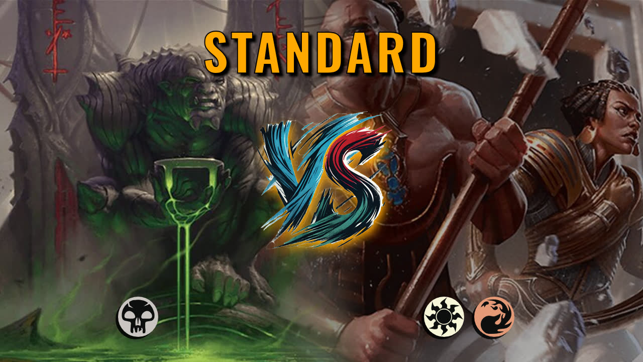 Watch MTG Arena Standard Video - Mono Black Midrange by Numbskull VS Boros Midrange by gapek - 20c046