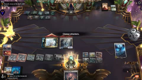 Watch MTG Arena Video Replay - Ugin, Eye of the Storms by saitama VS Omnath, Locus of the Roil by Pen - Historic Brawl