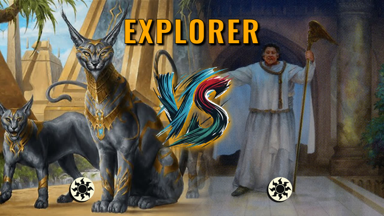 Watch MTG Arena Explorer Video - Mono White Aggro by Khat VS Mono White Midrange by Princess Decelli - 87e8e6