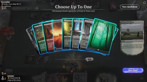 Watch MTG Arena Video Replay - Najeela, the Blade-Blossom by saitama VS Kefka, Court Mage by liuyumkjn - Historic Brawl