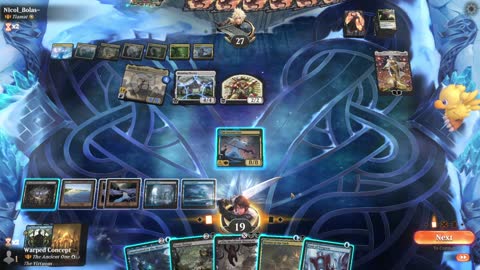 Watch MTG Arena Video Replay - The Ancient One by Warped Concept VS Tiamat by NIcol_Bolas- - Historic Brawl