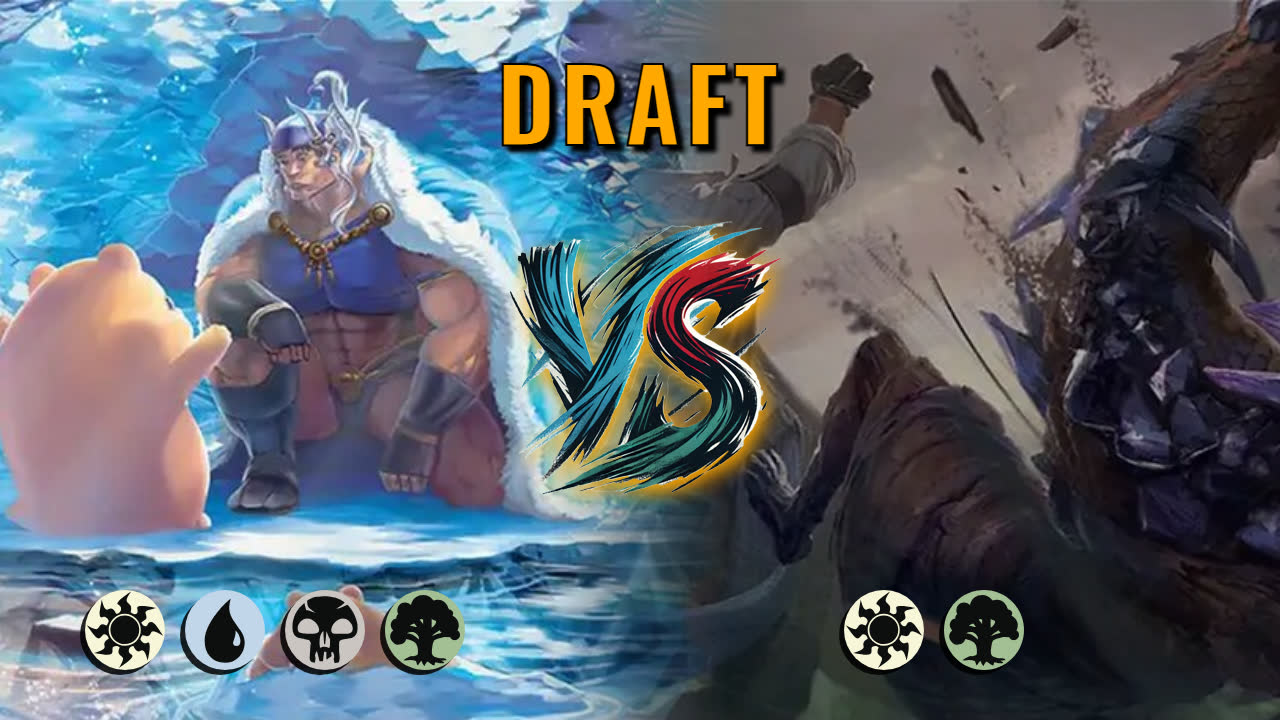 Watch MTG Arena Draft Video - WUBG Midrange by DamienF16 VS Selesnya Midrange by Eulogy - 12a1bb