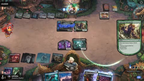 Watch MTG Arena Video Replay - Grixis Midrange by saitama VS Bant Aggro by 1312020 - Premier Draft