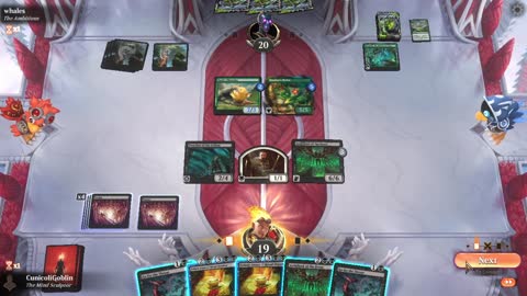 Watch MTG Arena Video Replay - Mono Black Midrange by CunicoliGoblin VS Mono Green Aggro by whales - Standard Play