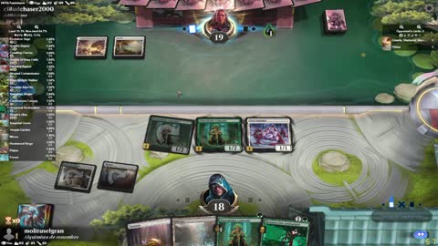Watch MTG Arena Video Replay - Selesnya Aggro by molituselgran VS Mono White Midrange by cloudchaser2000 - Pioneer Play