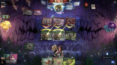 Watch MTG Arena Video Replay - Mono Green Midrange by CunicoliGoblin VS Mono Red Aggro by Schne - MWM Standard Pauper