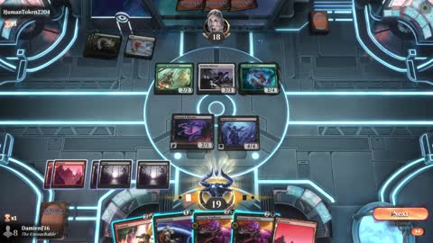 Watch MTG Arena Video Replay - Rakdos Midrange by DamienF16 VS Selesnya Midrange by HumanToken2204 - Premier Draft