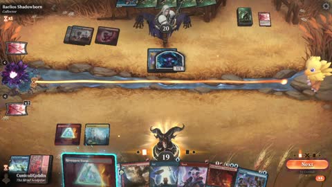 Watch MTG Arena Video Replay - Izzet Midrange by CunicoliGoblin VS Izzet Aggro by Baelios Shadowborn - Alchemy Play