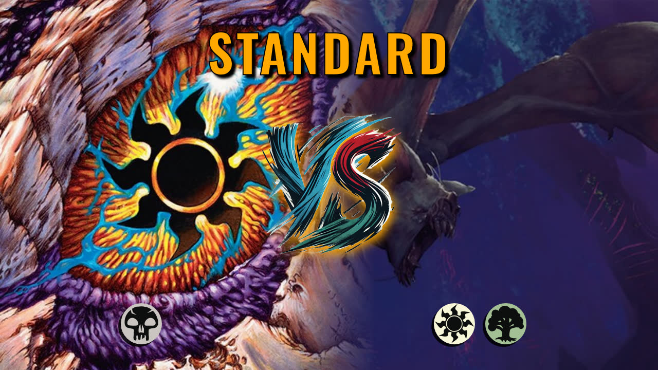 Watch MTG Arena Standard Video - Mono Black Aggro by Numbskull VS Selesnya Midrange by chibipoyo - 7d5e11