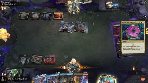 Watch MTG Arena Video Replay - Kefka, Court Mage // Kefka, Ruler of Ruin by saitama VS Thrasios, Triton Hero by Morbulus - Historic Brawl