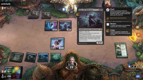 Watch MTG Arena Video Replay - Simic Midrange by utku VS Mono Black Midrange by mrfirebelly - Standard Play