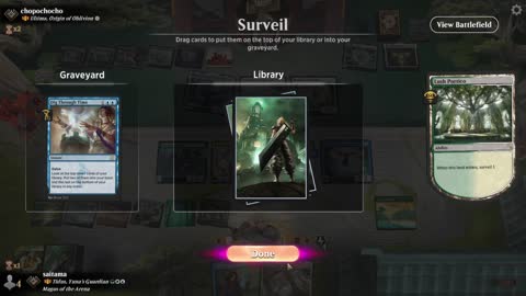 Watch MTG Arena Video Replay - Tidus, Yuna's Guardian by saitama VS Ultima, Origin of Oblivion by chopochocho - Historic Brawl