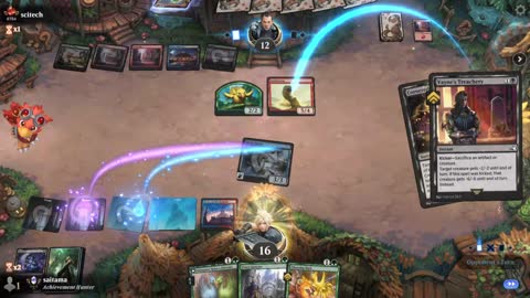 Watch MTG Arena Video Replay - Sultai Midrange by saitama VS Grixis Midrange by scitech - Premier Draft