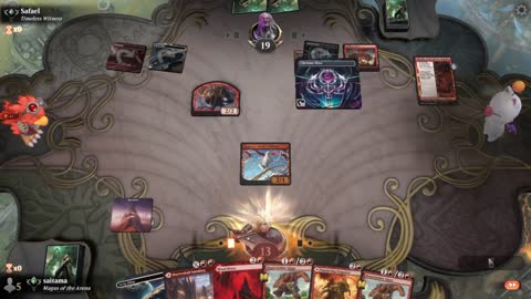 Watch MTG Arena Video Replay - Mono Red Midrange by saitama VS Mono Red Midrange by Safael - Timeless Ranked