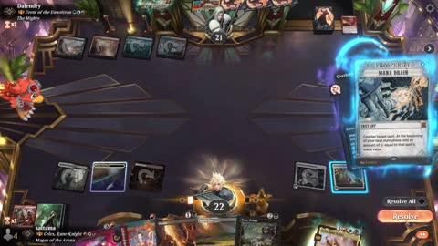 Watch MTG Arena Video Replay - Celes, Rune Knight by saitama VS Ureni of the Unwritten by Dalendry - Historic Brawl