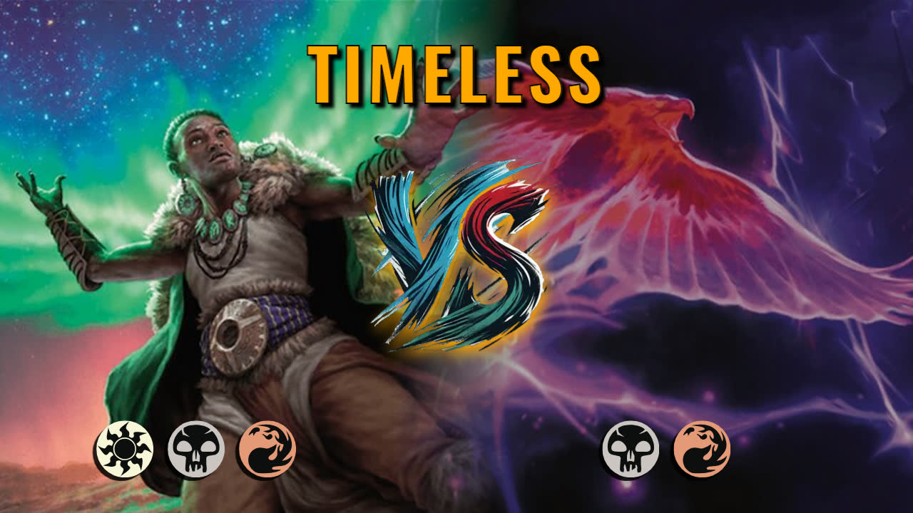 Watch MTG Arena Timeless Video - Mardu Aggro by luvemil VS Rakdos Midrange by GuestPlayer434 - b2fbf7