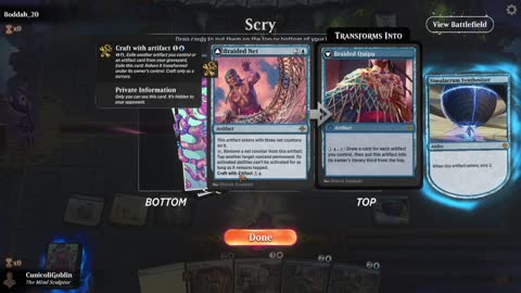 Watch MTG Arena Video Replay - Azorius Midrange by CunicoliGoblin VS Mono White Midrange by Boddah_20 - Standard Event