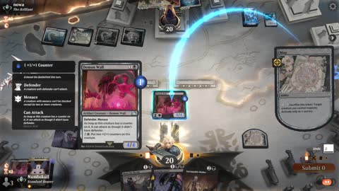 Watch MTG Arena Video Replay - Mono Black Aggro by Numbskull VS Azorius Control by nowa - Traditional Standard Ranked
