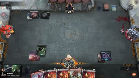 Watch MTG Arena Video Replay - Mono Red Midrange by saitama VS Simic Midrange by simoncht - Timeless Play