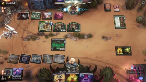 Watch MTG Arena Video Replay - Orzhov Midrange by Numbskull VS Naya Midrange by Chris&Chill - Traditional Standard Ranked