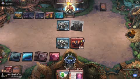 Watch MTG Arena Video Replay - Izzet Midrange by DamienF16 VS Grixis Midrange by dav5037 - Premier Draft