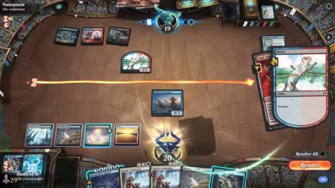 Watch MTG Arena Video Replay - Azorius Midrange by DamienF16 VS Izzet Aggro by Nanoplasm - Standard Tournament Match