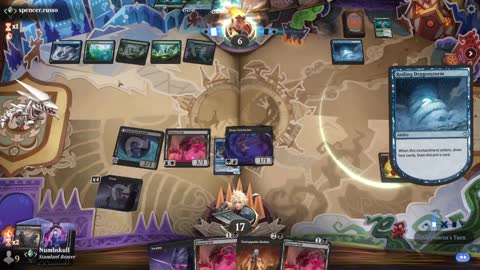 Watch MTG Arena Video Replay - Mono Black Aggro by Numbskull VS Simic Control by spencer.russo - Traditional Standard Ranked