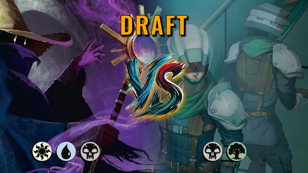 Watch MTG Arena Draft Video - Esper Midrange by saitama VS Golgari Midrange by Albican - c41817