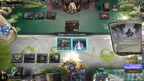 Watch MTG Arena Video Replay - Thrasios, Triton Hero by saitama VS Adeliz, the Cinder Wind by Neror - Historic Brawl