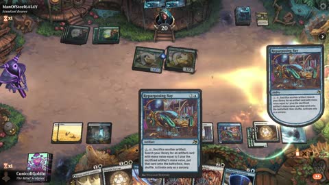 Watch MTG Arena Video Replay - Azorius Midrange by CunicoliGoblin VS Mono Green Aggro by ManOfSteel6AL4V - Standard Event