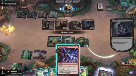Watch MTG Arena Video Replay - Gruul Midrange by saitama VS Rakdos Midrange by Bongmitzvah - Premier Draft