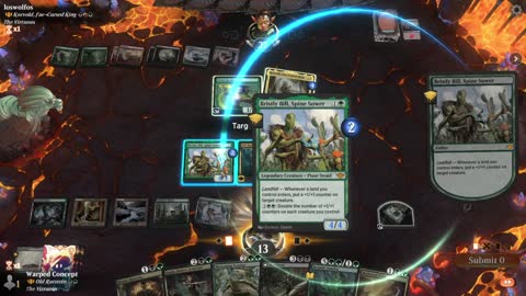 Watch MTG Arena Video Replay - Old Rutstein by Warped Concept VS Korvold, Fae-Cursed King by loswolfos - Historic Brawl
