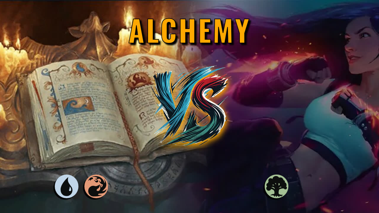 Watch MTG Arena Alchemy Video - Izzet Midrange by CunicoliGoblin VS Mono Green Aggro by Sagan - 377f21