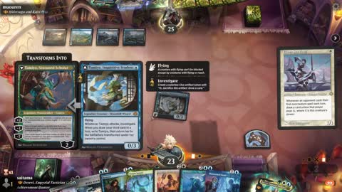 Watch MTG Arena Video Replay - Derevi, Empyrial Tactician by saitama VS Hidetsugu and Kairi by muouren - Historic Brawl