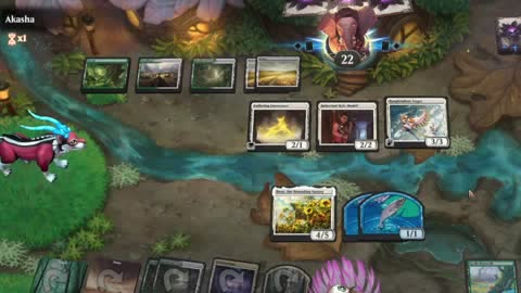 Watch MTG Arena Video Replay - Naya Midrange by HamHocks42 VS Selesnya Aggro by Akasha - Standard Play