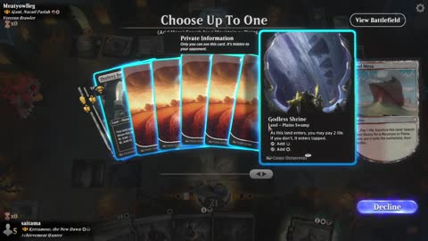 Watch MTG Arena Video Replay - Ketramose, the New Dawn by saitama VS Ajani, Nacatl Pariah by Meatyowlleg - Historic Brawl