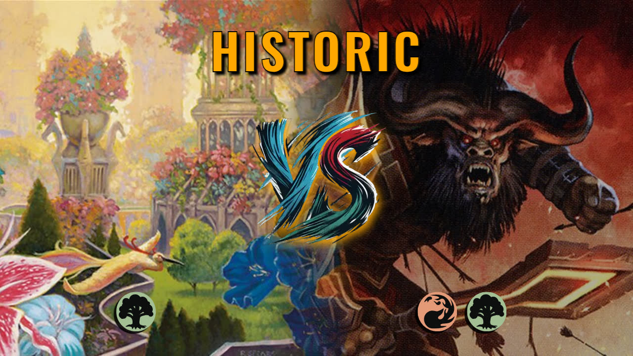 Watch MTG Arena Historic Video - Mono Green Aggro by HamHocks42 VS Gruul Aggro by maglio - 8fd536