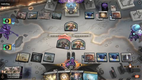 Watch MTG Arena Video Replay - Azorius Midrange by CunicoliGoblin VS Azorius Midrange by UnderDog - Standard Event