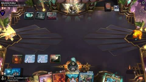 Watch MTG Arena Video Replay - Loot, the Pathfinder by saitama VS Nashi, Illusion Gadgeteer by KibeththeWalker - Historic Brawl