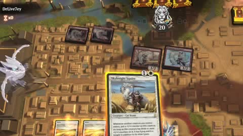 Watch MTG Arena Video Replay - Mono White Aggro by Khat VS Mono Red Aggro by DrLive7ey - Explorer Event